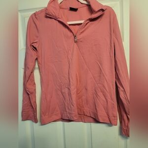Women's Bogner Pink Quarter-Zip Top